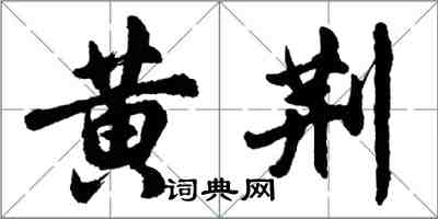 胡問遂黃荊行書怎么寫