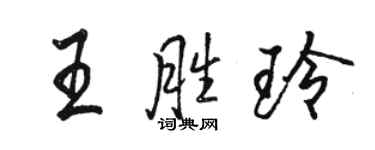 駱恆光王勝玲行書個性簽名怎么寫