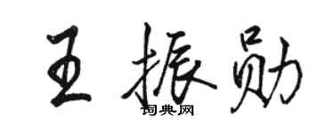 駱恆光王振勛行書個性簽名怎么寫