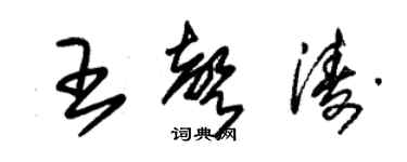 朱錫榮王聲濤草書個性簽名怎么寫