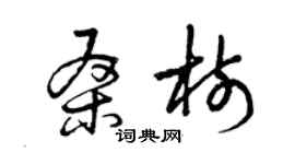 曾慶福桑樹草書個性簽名怎么寫