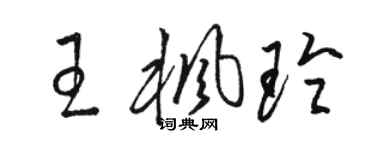 駱恆光王楓玲草書個性簽名怎么寫