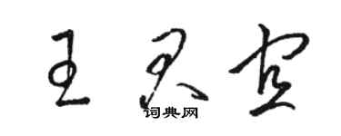 駱恆光王君宜草書個性簽名怎么寫