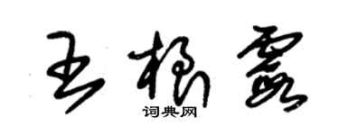 朱錫榮王根霞草書個性簽名怎么寫