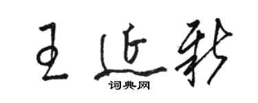 駱恆光王延新草書個性簽名怎么寫