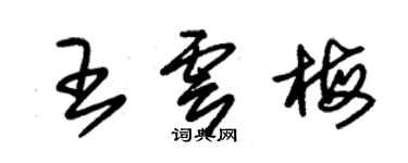 朱錫榮王雲梅草書個性簽名怎么寫