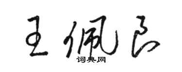 駱恆光王佩良草書個性簽名怎么寫