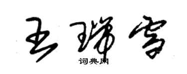 朱錫榮王瑞雪草書個性簽名怎么寫