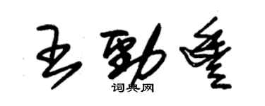 朱錫榮王勁豐草書個性簽名怎么寫