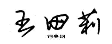 朱錫榮王田莉草書個性簽名怎么寫