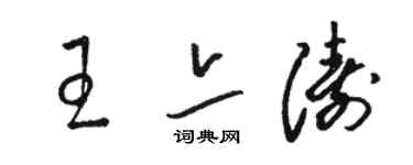 駱恆光王亦濤草書個性簽名怎么寫