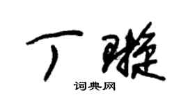 朱錫榮丁璇草書個性簽名怎么寫