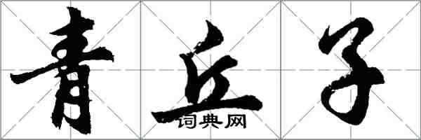 胡問遂青丘子行書怎么寫