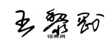 朱錫榮王黎剛草書個性簽名怎么寫