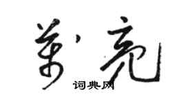 駱恆光萬亮草書個性簽名怎么寫