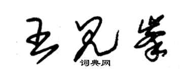 朱錫榮王見峰草書個性簽名怎么寫