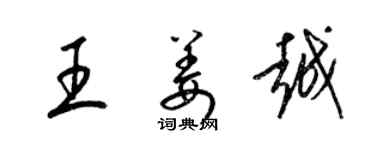 梁錦英王姜越草書個性簽名怎么寫