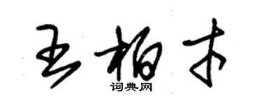 朱錫榮王柏才草書個性簽名怎么寫