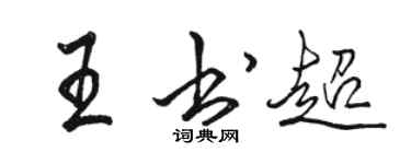 駱恆光王書超行書個性簽名怎么寫