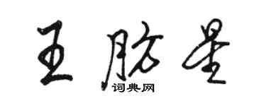 駱恆光王肪星行書個性簽名怎么寫