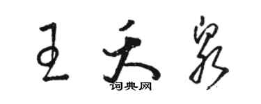 駱恆光王夭泉草書個性簽名怎么寫