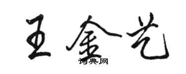 駱恆光王金藝行書個性簽名怎么寫