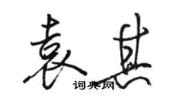 駱恆光袁其行書個性簽名怎么寫