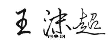 駱恆光王沫超行書個性簽名怎么寫