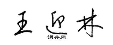 梁錦英王迎林草書個性簽名怎么寫