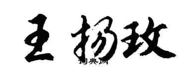 胡問遂王揚玫行書個性簽名怎么寫