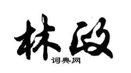 胡問遂林政行書個性簽名怎么寫