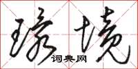 駱恆光環境草書怎么寫