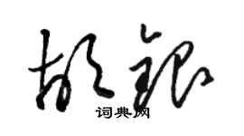 駱恆光胡銀草書個性簽名怎么寫