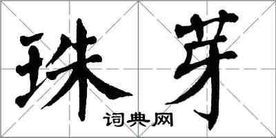 翁闓運珠芽楷書怎么寫