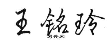駱恆光王銘玲行書個性簽名怎么寫