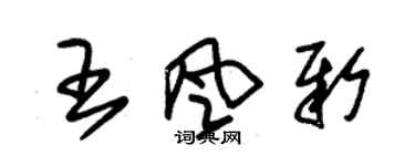 朱錫榮王風新草書個性簽名怎么寫