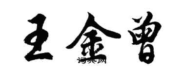胡問遂王金曾行書個性簽名怎么寫