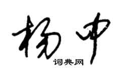 朱錫榮楊中草書個性簽名怎么寫