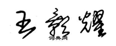 朱錫榮王影耀草書個性簽名怎么寫