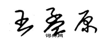 朱錫榮王孟原草書個性簽名怎么寫