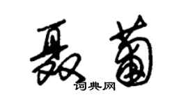 朱錫榮聶葡草書個性簽名怎么寫