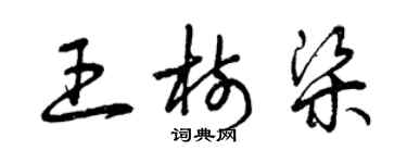 曾慶福王樹樑草書個性簽名怎么寫