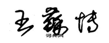 朱錫榮王蘇博草書個性簽名怎么寫