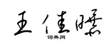 梁錦英王佳曝草書個性簽名怎么寫