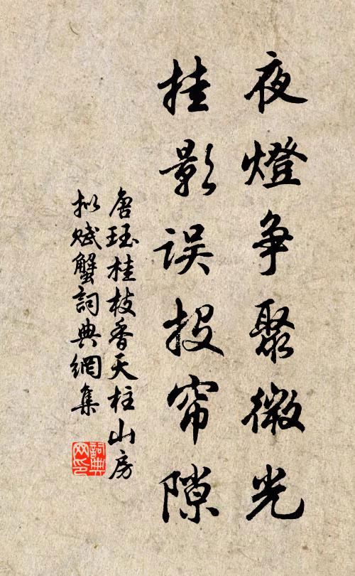 曾將飛錫破苔痕，一片雲根鎖洞門 詩詞名句