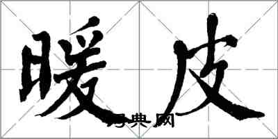 翁闓運暖皮楷書怎么寫