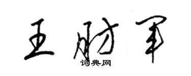 梁錦英王肪軍草書個性簽名怎么寫