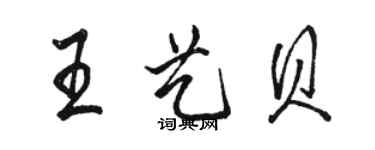 駱恆光王藝貝行書個性簽名怎么寫