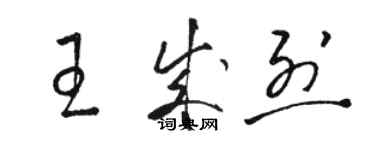 駱恆光王成烈草書個性簽名怎么寫