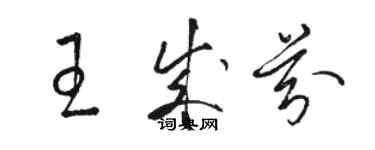 駱恆光王成芬草書個性簽名怎么寫